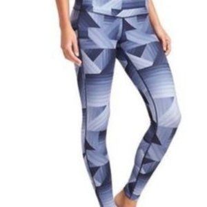 Athleta Purple Chaturanga Geometric Full Length Leggings